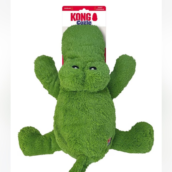 KONG Cozie Gator Plush Dog Toy - Picture 1 of 8